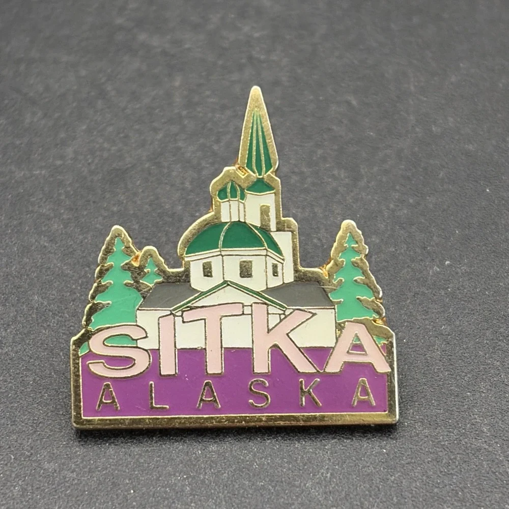 Sitka Alaska United States Of‎ America Lapel Hat Pin